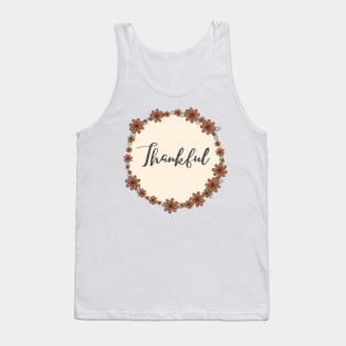 Thankful  Pink Nude Colours Flower Ring design Tank Top